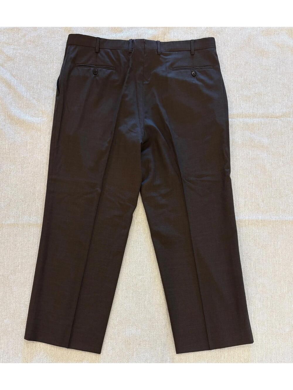Brioni Sigma Trousers 35x30 Brown 100% Superfine Wool Italy - Picture 4 of 11